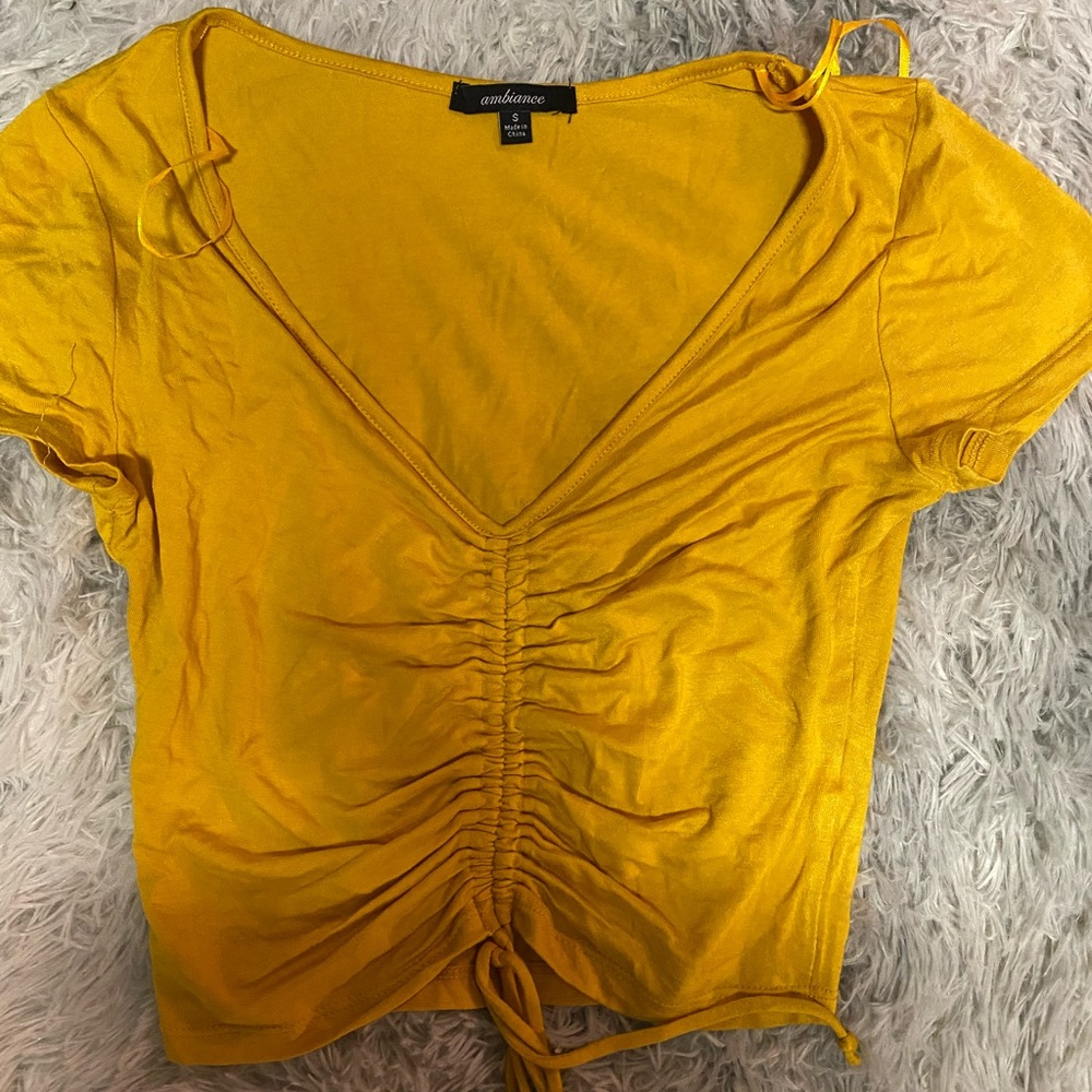 drawstring crop top
